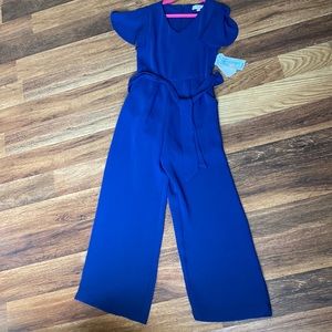 New with tags GB Girls size 7 royal blue jumpsuit